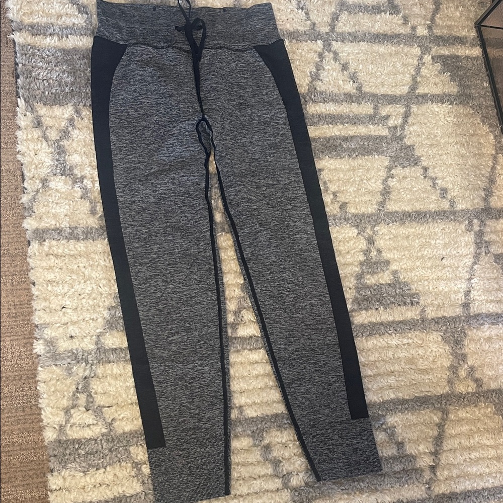 Pink Owl Gray and Black Kids Leggings